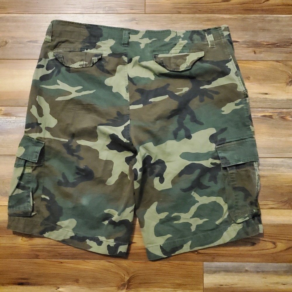 Rothco Infantry Utility Shorts Mens XL  Loose Baggy Woodland Camo Cargo Y2K
